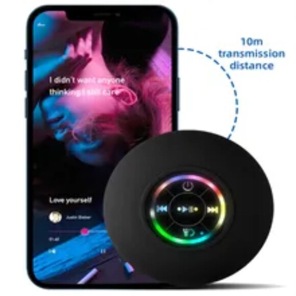 BTS-07 LED Colorful Light IPX4 Waterproof Wireless Bluetooth Speaker - Picture 1 of 8